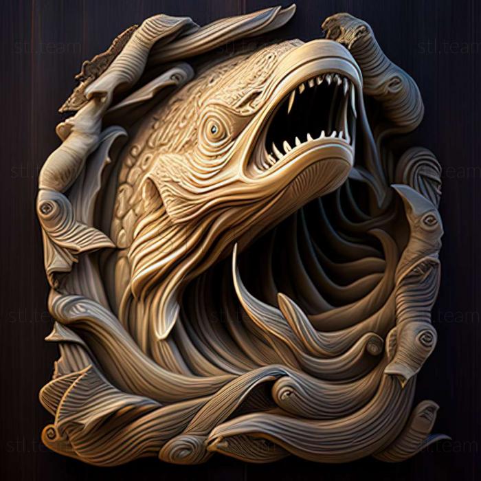 3D model sea monster (STL)